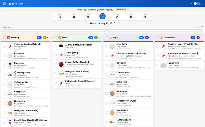 shared view screen